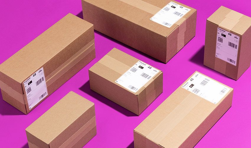 Plain shipping boxes