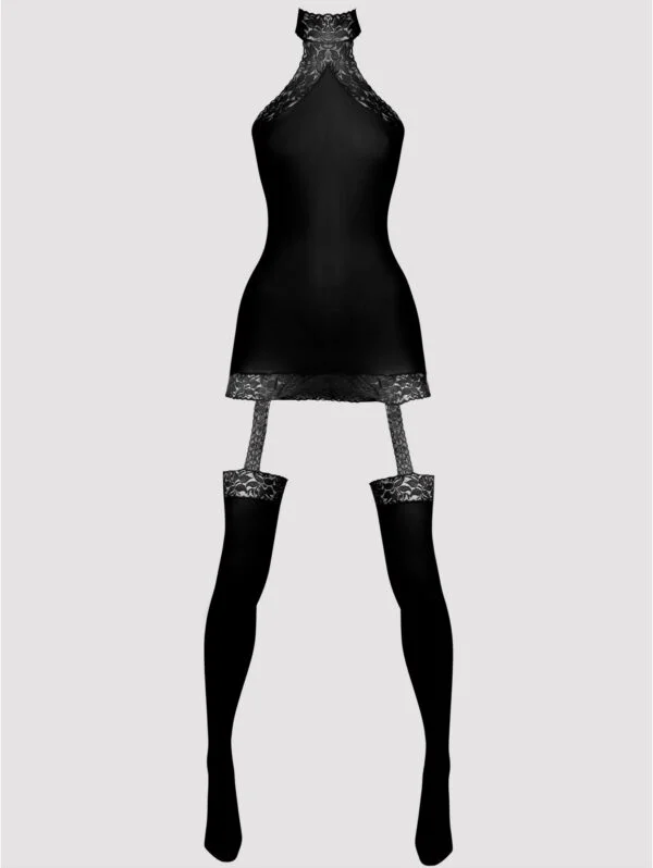 BellesHoney Dangerous Curves Sheer Suspender Bodystocking