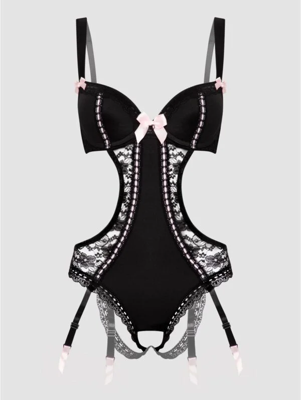 BellesHoney Seduce Me Push-Up Crotchless Cut-Out Teddy