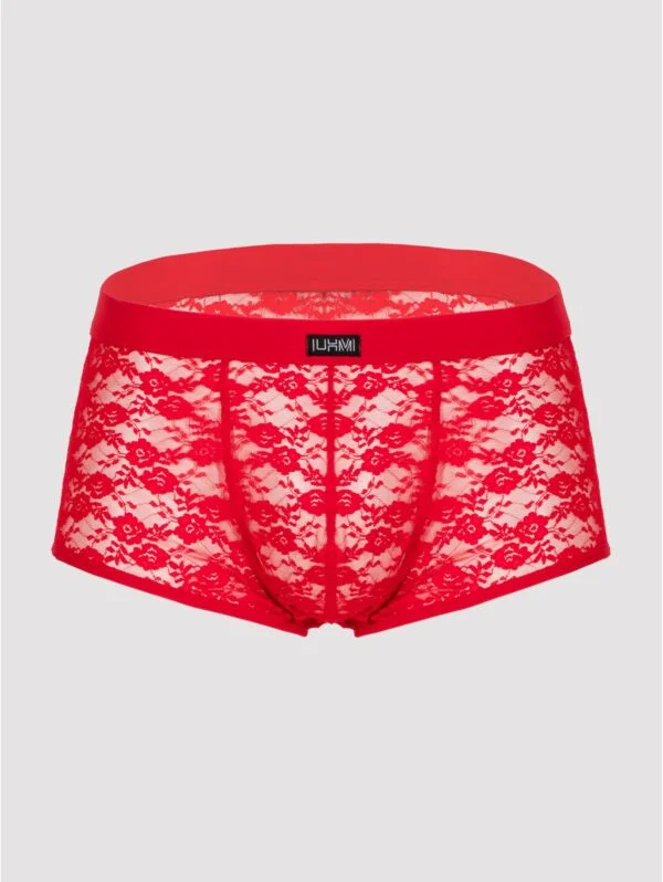 LHM Red Lace Boxer Shorts