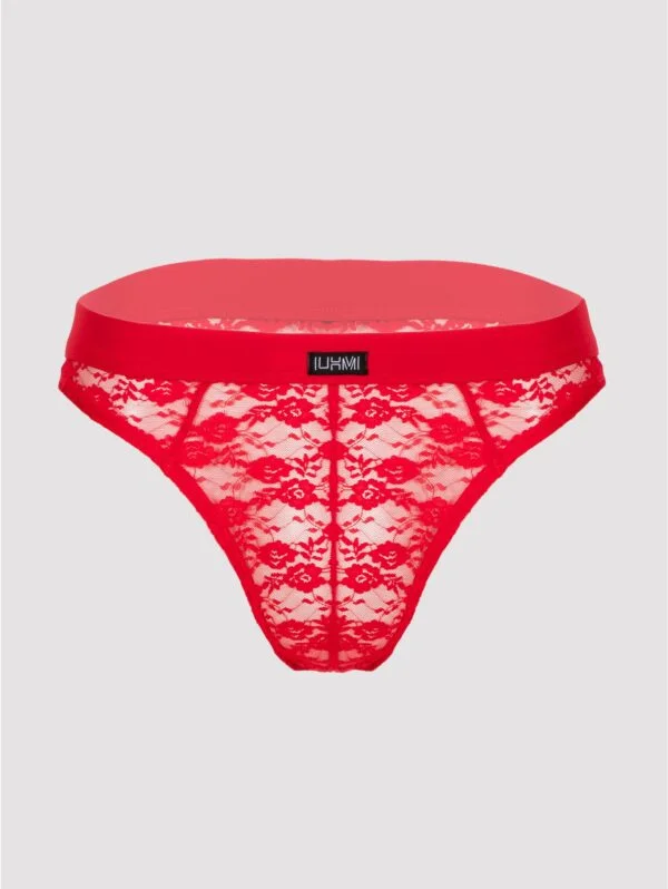 LHM Red Lace Thong