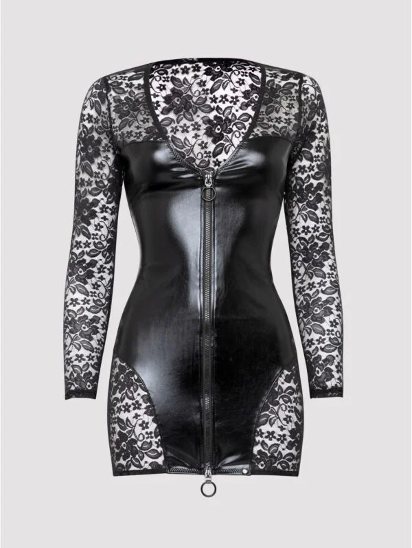 BellesHoney Plus Size Fierce Muse Wet Look Dress