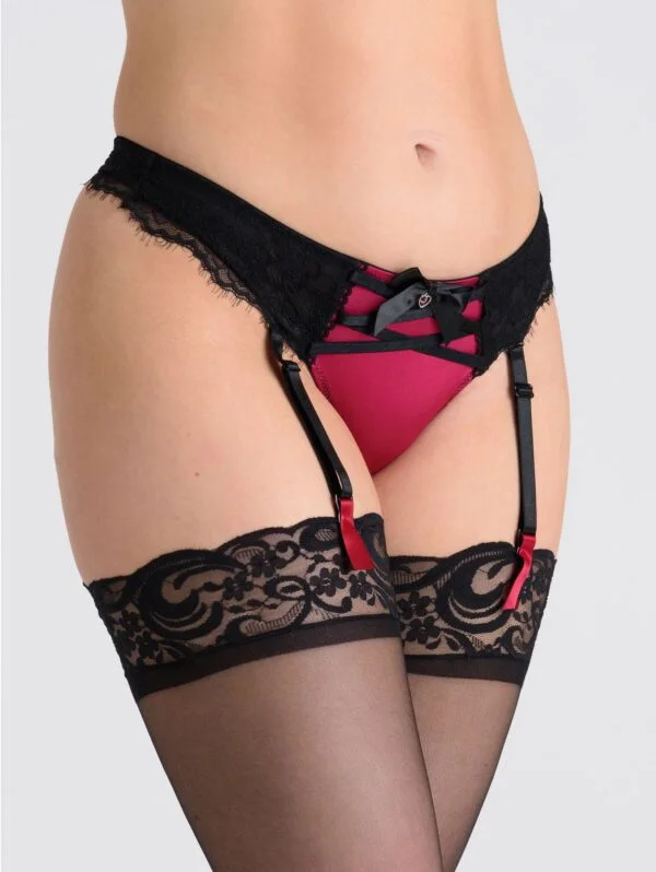 BellesHoney Boudoir Belle Cherry Garter Thong