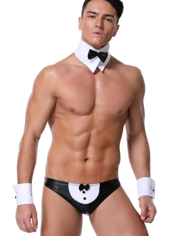 Belleshoney Men's Sexy Butler Costume Set