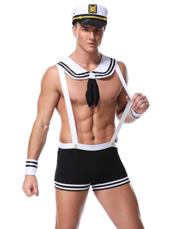 Belleshoney Men's Sexy Sailor Costume Set